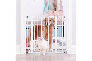 Carlson Pet Products 0930PW Portail Grande Largeur avec Porte pour Animal de Compagnie