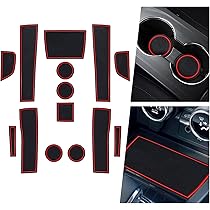 BIXUAN Compatible Avec Renault Arkana 2021 2022 2023 2024 2025 Lot De 14 Tapis Antidérapants En Caoutchouc Pour Console Centrale