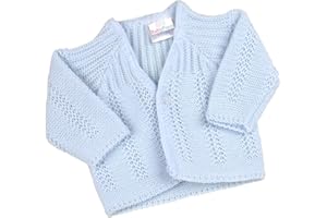 BabyPrem Premature Baby Cardigan Jacket Boy Girl Buttons Soft Knitted 3-8lb V-Neck Long Sleeve
