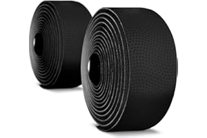 Alien Pros - Cinta para Manillar de Bicicleta (Juego de 2), Goma Carbón para Mejorar la Sujeción de tu Bici, Forra el Manillar con Cintas De Agarre y Disfruta del Viaje con Comodidad