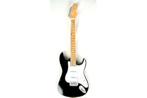 JUSNOVA Miniatur Gitarre Deko Gitarre Rockgitarre aus den 70gern 24 cm schwarz #205