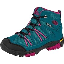 Bruetting Mount Shasta Kids Hi uniseks-kind trekking- & wandellaarzen, Marineblauw / felroze / turquoise, 30 EU