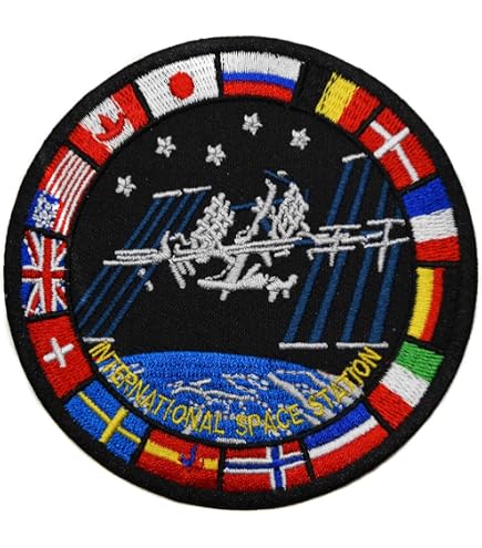 Patch Écusson ESA Nations – Brodé Officiel Avec 22 Drapeaux Membres – 130x80 Mm