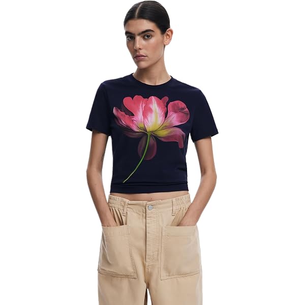T-shirt Desigual Saray - Taille XS - Neuf Avec étiquettes - Pour Femme