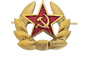Ganwear Ursprüngliche russische sowjetische rote Armee Militärstern UdSSR Cockade Kosaken Hut Metalll Brosche Abzeichen
