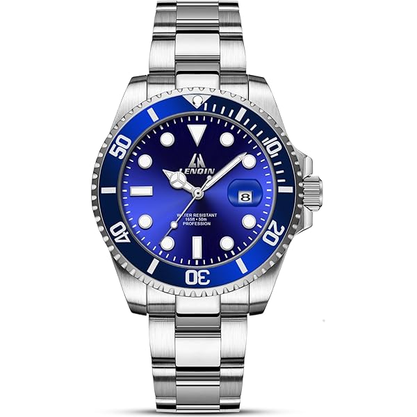 JewelryWe Orologio Diamante da Uomo Donna: Orologio al Quarzo da Polso con Calendario Settimana Lancette Luminose e Quadrante con Scala Luminosa Idee Regalo