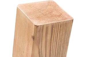 BooGardi Imprägnierte Holzpfosten - 18 Größen - 7x7x200 cm 4 Stück - Vierkantpfosten mit flachem Kopf - Kiefer - Kantholz Balken