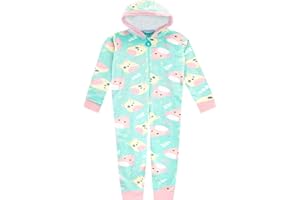 Squishmallows Dziewczyny Polarowe Onesie Charlie i Trina Kombinezon Kaptur