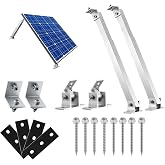 Roof Bracket Solar Panel, Aluminium Shelves Adjustable Angle 15-30&deg;, Mounting Kit Bracket Tilting 36-70 cm for Boats, Motorho