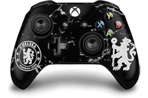 Head Case Designs Officially Licensed Chelsea Football Club Black Marble Mixed Logo Vinyl Sticker Gaming Skin Decal Cover Compatible With Xbox One S/X Controller