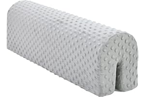 HAVARGO Bettkantenschutz für Kinderbetten, Bettschiene Stoßfänger Schutz, Schutz für Bettrahmen Rand Schutz Kleinkinder Kinderbett, abnehmbare Abdeckung -90CM