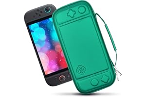 sisma Slim Carrying Case Compatible with Nintendo Switch 2 Console 2025, Hard Shell Travel Protective Case Switch2 Thin Pouch Accessories Storage Pocket & Game Card Holders -Green