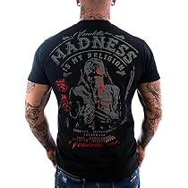 B>Vendetta</b> <b>Inc</b>. <b>T-shirt</b> The <b>Madness</b> VD-1521 GR <b>pour</b> <b>homme</b>, <b>noir</b