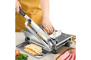 Huanyu Coupe fromage 1-55mm Epaisseur ajustable Coupe fromage pour bloc de fromage Trancheur alimentaire multifonctionnel pour beurre, pain, saucisse et légumes