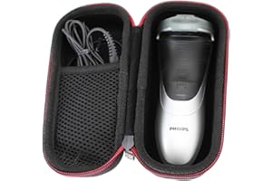 for Series 1000 3000 5000 Wet & Dry Men’s Electric Shaver S1510/04 S3580/06 PT860/17 Hard Travel Case Bag by VIVENS