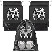 Sacchetti Porta Scarpe Da Viaggio - 10 Pezzi Impermeabili, Con Finestra Trasparente, Multiple Misure - Foto 7