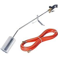 ROTHENBERGER Industrial Anwärmbrenner RoMaxi Eco inkl. 5m Propan Gas Schlauch, Unkraut Vernichter, Bitumenbahnen, Folien…