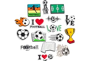 Anten Pink Ciondoli per Scarpe,Charms per scarpe a tema calcio, cartoni e fiori per ragazzi e ragazze, decorazioni fai-da-te per sandali, perfetti come regali per feste di compleanno