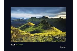 Island - KUNTH Wandkalender 2026: Hochwertiger, bildstarker Kalender mit Spiralbindung im Großformat (KUNTH Wandkalender Black Edition 60 x 45 cm)