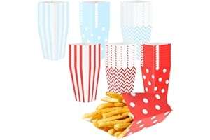 GAOMOENY Lot de 60 Sacs Popcorn, Popcorn Boîtes, Sachets Popcorn, Pliable Candy Collations Boîte en Carton pour Bonbons, Noël, Anniversaire, Mariage