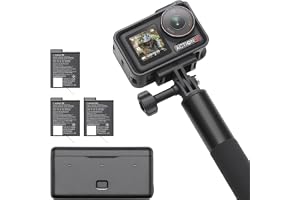 DJI Osmo Action 5 Pro Adventure Combo, kamera sportowa 4K w podróży i vlogu | Matryca 1/1,3 cala, 12 godz. pracy z 3 akumulatorami, stabilizacja, dwa ekrany OLED, mini kamera w podróży i vlogu