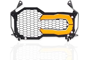 AFNCX R1200GS R1250GS Front Light Protector Debris Protection Motorcycle Headlight Cover Compatible for R1200GS LC ADV R1250GS ADV 2013-2023 (Orange)