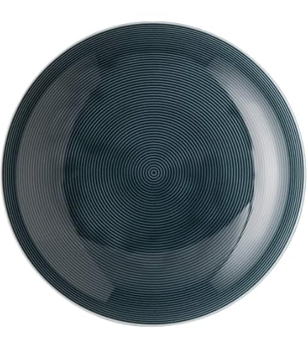 Rosenthal Thomas Loft Night Blue Teller – 34 Cm Durchmesser, Feine Rillenstruktur – Modernes Geschirr
