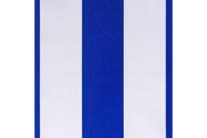DéVa Outdoor Fabric Blue/White 1.6 m Width (Sold by the Metre) – Awning Fabric Made of 100% Polyester – Decorative Fabric