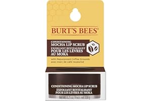 Burt's Bees Lippenpeeling und Peeling, Mokka, mit wiederverwendetem Kaffeesatz und Bienenwachs, um die Lippen zu peelen und mit Feuchtigkeit zu versorgen, 7,08 g