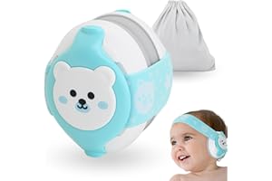 BELLEBEBE - Cuffie Neonato Antirumore - 0-36 Mesi - Ipoallergenico e Senza BPA - Certificato EN352-1, RoHS, CPC - Fascia Regolabile e Borsa da Trasporto