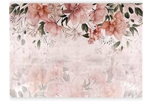 murando Carta da parati Floreale 400x280 cm Fotomurali in TNT Murale alla moda Decorazione da Muro XXL Poster Gigante Design Carta per Pareti Soggiorno Foglie Natura Effetto cemento b-C-10144-a-a