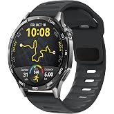 Teknoft 22mm ile Uyumlu Saatler i&ccedil;in Rugged Model 46mm Silikon Kordon HUAWEI Watch (GT6 Pro/GT6/GT5 Pro/GT5/GT4/Watch 4 Pro/G