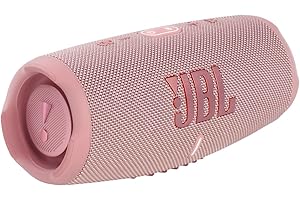 JBL Charge 5 Altavoz inalámbrico portátil con Bluetooth y batería integrada, resistente al agua (IP67), con PartyBoost para subir el nivel de la fiesta, hasta 20h de reproducción, rosa