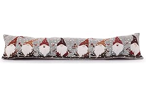 Ashley Mills Christmas Snowman Presents Red Home Draught Excluder Chenille Draught Stopper (Xmas Gonks)