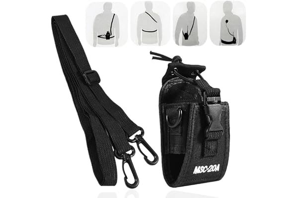 MSC-20A Étui de Ceinture Universel en Nylon pour Talkie-walkie avec bandoulière réglable pour Radio bidirectionnelle //HYT