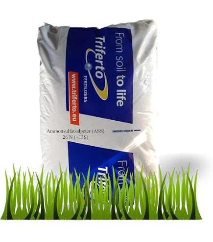LanDixx Ammonsulfatsalpeter 25 kg - Perfekter Rasendnger fr Profis -  Stickstoffdnger ASS N26 mit Langzeitwirkung - fr alle Kulturen wie Obst,  Gemse, Blumen, Stauden und Rasen geeignet : Amazon.de: Garten