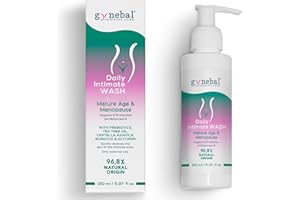 GYNEBAL Mydło intymne dla kobiet w okresie menopauzy PH8 Tea Tree + Prebiotyk + Centella Asiatica + Gliceryna + Łopian - Żel do higieny intymnej zapobiegający wysuszeniu pochwy - 150 ml