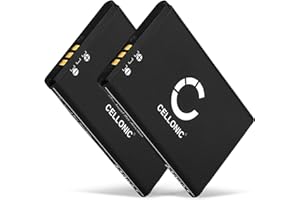 CELLONIC® 2x Batteria sostitutiva per Swissvoice ePure/ePure fulleco DUO Ricambio 043048,C0487,SV20405855 per telefono fisso/cordless 650mAh Pile Sostituzione
