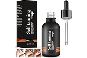 NAILGELER Gocce Autoabbronzanti, Siero Autoabbronzanti Corpo, Autoabbronzante Concentrato, Liquido Accelerante di Abbronzatura, Aggiungi le gocce abbronzanti alla skincare per un effetto Uniforme, 30ml