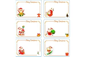EXIIANTAG Pegatinas Navideñas - 120 Etiquetas Autoadhesivas de Regalo - Etiquetas Adhesivas de Nombre Para Navidad