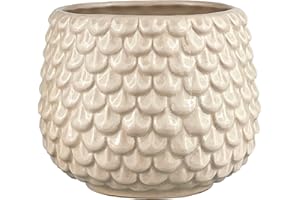 Nordring Ceramic Flower Pot Pino - colorful Planter, Pot for plants, sukkulents Size M (13,5 cm ø) Dia 5,25'' H 4,5'', Stoneware, seasalt