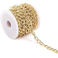 SUNNYCLUE Jewelry Making Kit - 16.4ft Gold Paperclip Chain, 18K Gold Plated Clasps & Jump Rings - View #3