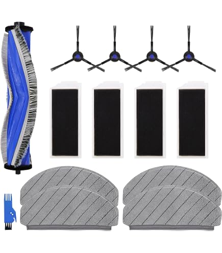 vhbw filtro polveri fini compatibile con Ecovacs Deebot DSlim, DR96, M85s, M85, DR98, DR95 robot aspirapolvere - Filtro dell'aria nero / bianco