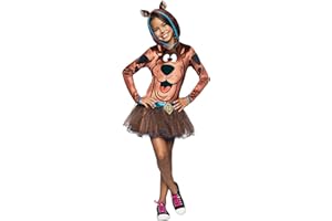 Rubie's Official Warner Bros Scooby-Doo Scooby Girls Hoody Costume, Cartoon Character Art & Tutu Dress