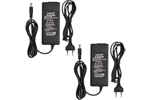 LEDMO 2 Pack Alimentation Adaptateur,Transformateurs 12V 5A/6A,Transformateurs Bande 60W/70W Chargeur pour PC Portable, LED Ruban, LCD TFT Monitors, DVD, TVs etc