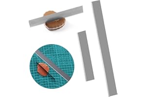YODOOLTLY Tonschneiderklinge - 2 Stück Set Flexible Edelstahl Polymer Ton Ausstecher Klinge Keramik Formen Modellieren Skulptieren Schneiden Werkzeuge für DIY Töpferhandwerk (2 Stück)