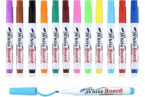 VOTON Whiteboard Pens, 12 Pcs Magic Floating Ink Whiteboard Marker and Fine Tip White Board Pens and Colors Dry Wipe Marker Pens