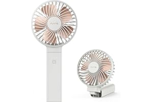 Funme Ventilateur USB Portable Rechargeable Ventilateur Main 4-20 Heures D'utilisation Puissant 4 Vitesses Ventilateurs de Table pour Voyage Bureau Plage