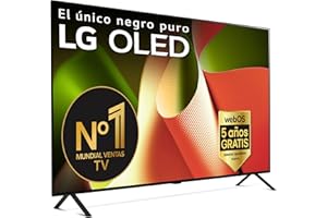 LG OLED65B46LA, 65", OLED 4K, Serie B4, 3840x2160, Smart TV, WebOS24, Procesador a8, Dolby Vision, Dolby Atmos, TV Gaming, 120 Hz, AMD FreeSync, Negro