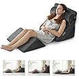 Ganaver 4Pcs Wedge Pillow for Sleeping, Orthopedic Bed Wedge Pillows for After Surgery, Foam Triangle Sit Up Pillow Wedge for Back, Neck, Shoulder Support, Leg Elevation, Acid Reflux, Gerd, Snoring